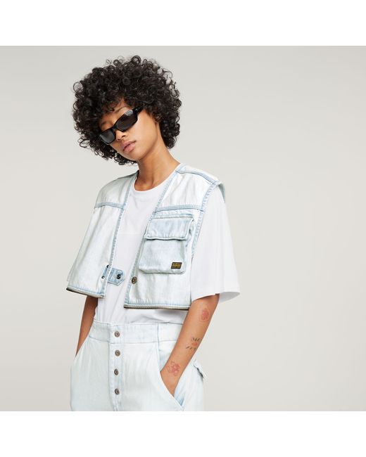 G-Star White Mega Modular Weste