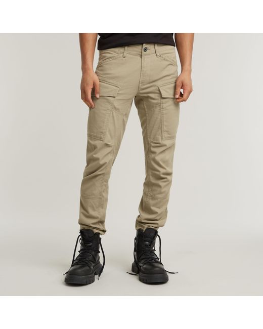 G-Star Natural Cargo 3D Regular Tapered Pants for men