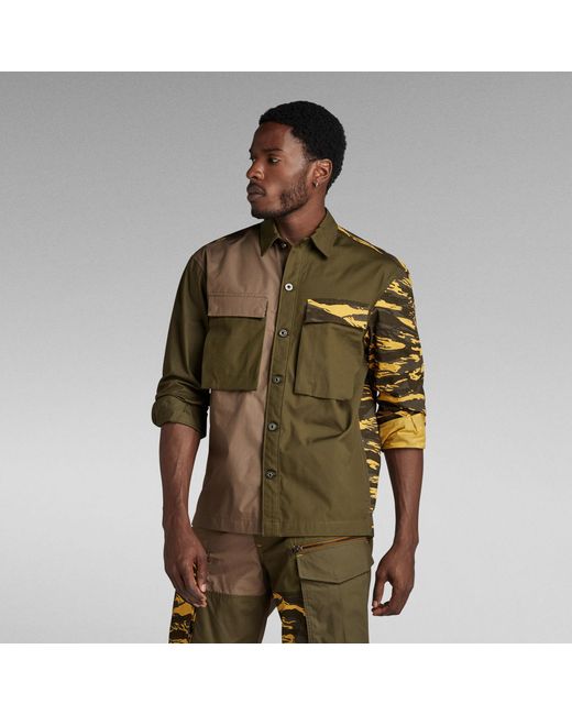 G-Star RAW R-3n Boxy Shirt in het Green voor heren