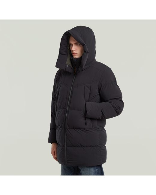 G-Star Black G- Whistler Padded Hooded Parka 2.0 for men