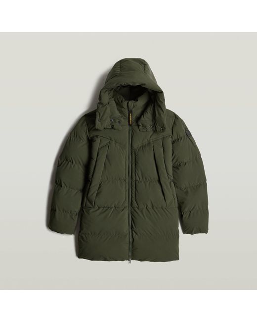 G-Star Green G- Whistler Padded Hooded Parka 2.0 for men