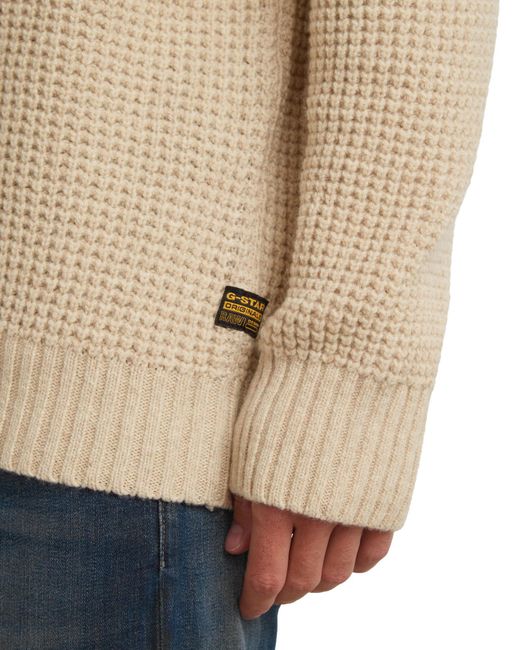 G-Star Natural Chunky Knit Pullover for men