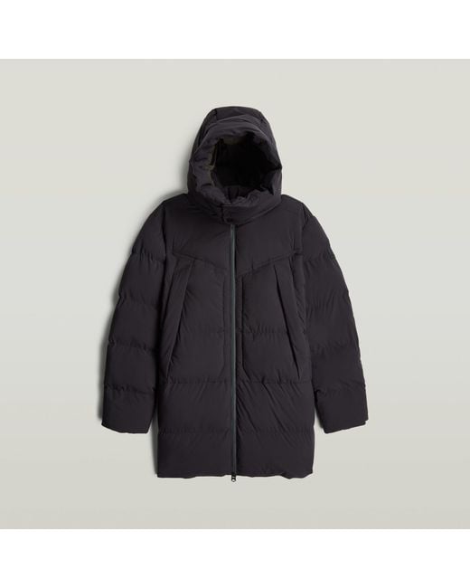 G-Star Black G- Whistler Padded Hooded Parka 2.0 for men