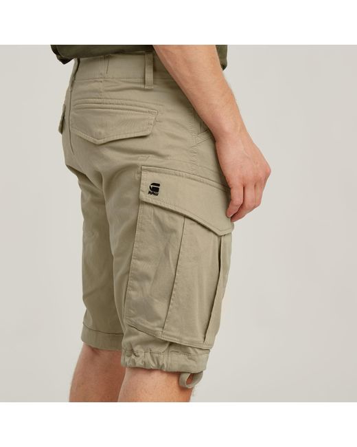 G-Star Rovic Zip Regular Short in het Natural voor heren