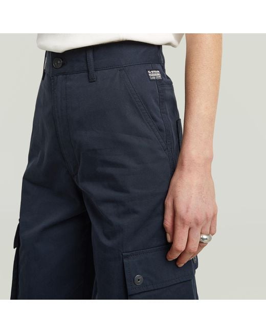 G-Star Blue High Waist Cargo Pants