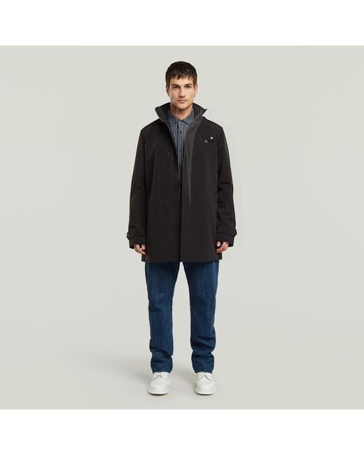 G-Star Garber Trenchcoat, Nicht Wattiert in Black für Herren