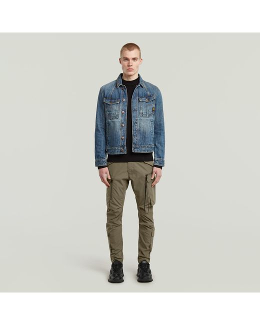 G-Star Gray Toolbox Skinny Cargo Pants for men