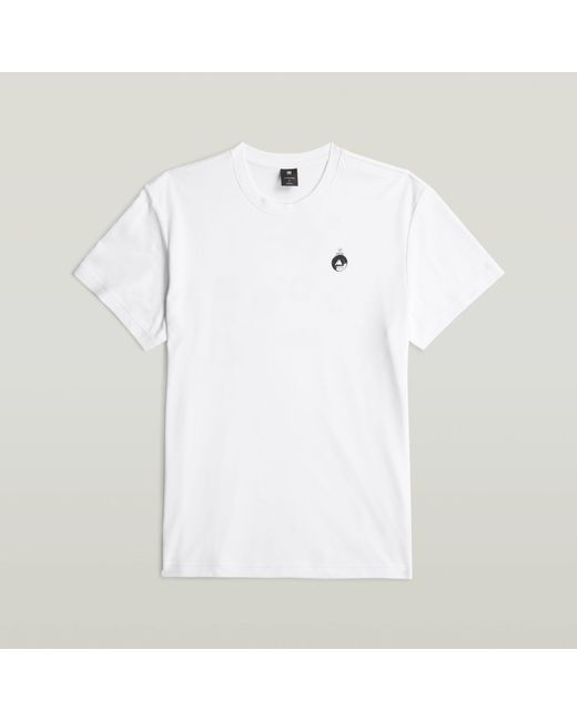 T-Shirt Trims Back Graphic G-Star pour homme en coloris White