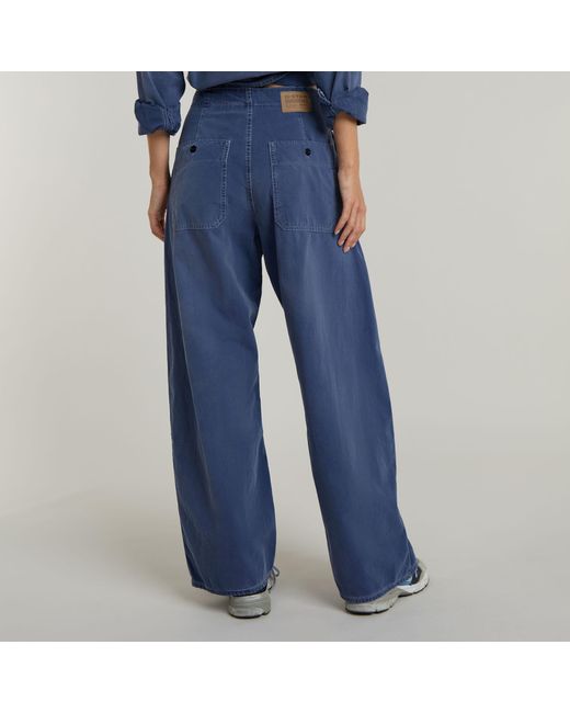G-Star RAW Blue Belted Cargo Loose Jeans