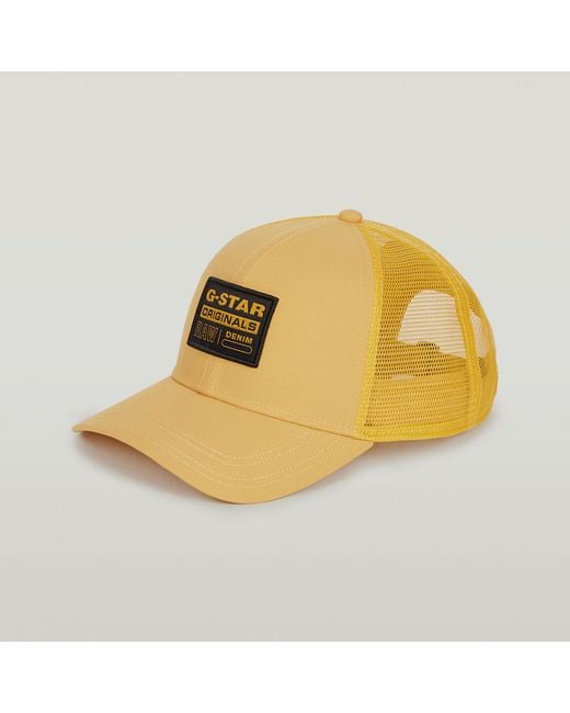 G-Star Baseball Trucker Cap in Yellow für Herren