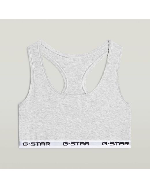 G-Star White Racerback Bralette 2-Pack