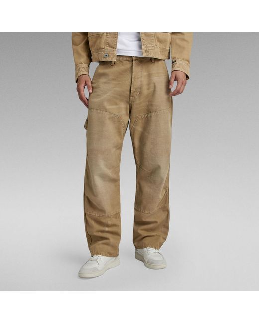 G-Star RAW Carpenter 3d Loose Jeans in het Natural voor heren