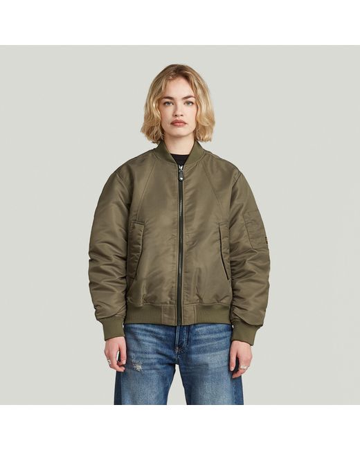 G-Star Padded Bomberjack in het Green