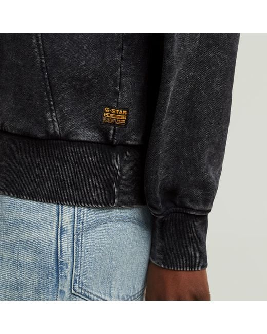 G-Star Black Washed A Line Script Sweater
