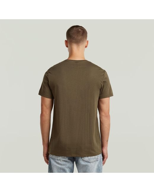 G-Star Base T-Shirt in het Green voor heren