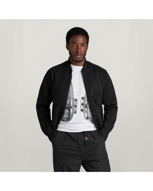 G-Star Engineered Knitted Bomber in Black für Herren