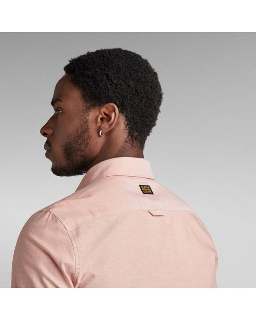 G-Star RAW Bristum 2.0 Slim Hemd in Pink für Herren