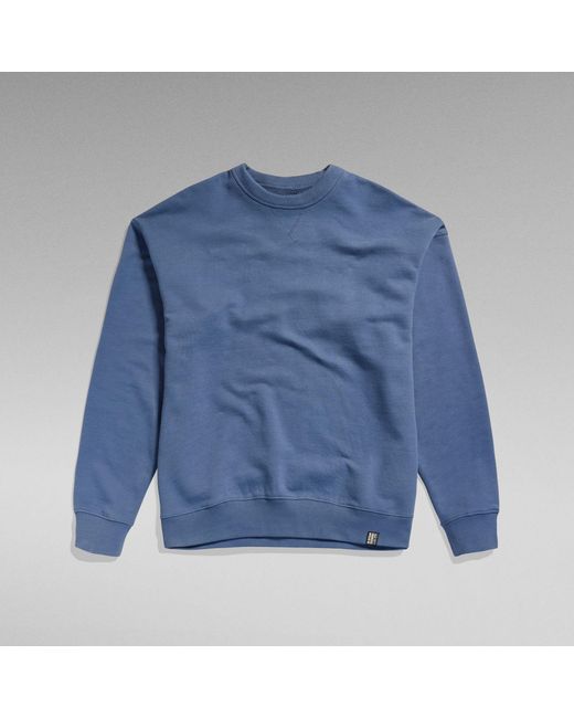 G-Star RAW Essential Unisex Loose Sweater in het Blue