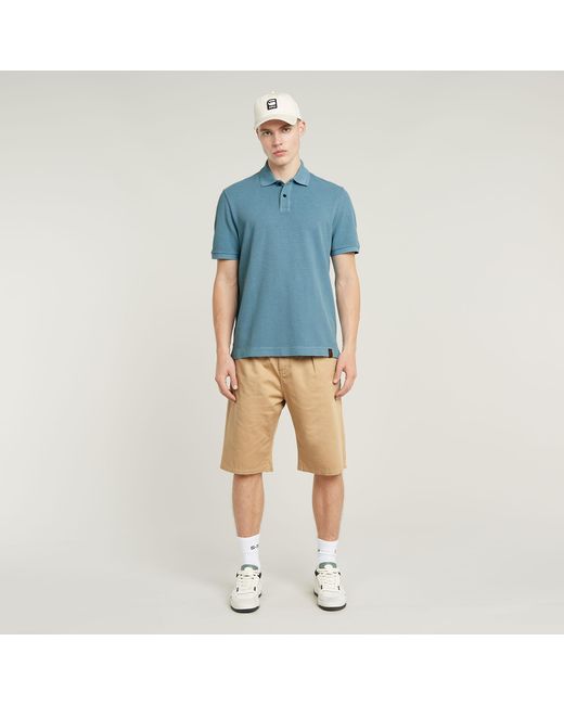 G-Star Pleated Chino Short in het Natural voor heren