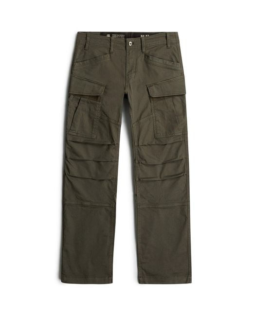 G-Star Black 3D Regular Straight Cargo Pants for men