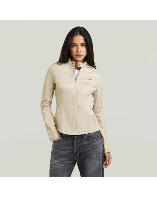 G-Star Natural Lynn Biker Jacket