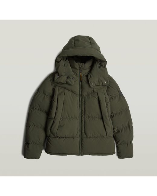 G-Star Green G-Whistler Padded Hooded Jacket 2.0 for men