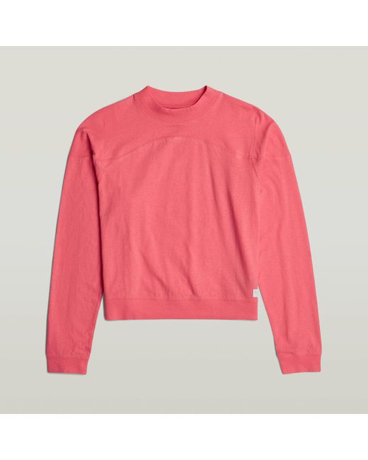 G-Star RAW Constructed Loose Col Top in het Red