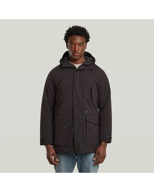 G-Star Multipocket Padded Parka in het Black voor heren