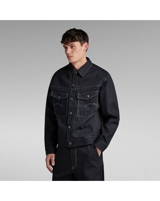 G-Star RAW Dakota Selvedge Jack in het Black voor heren