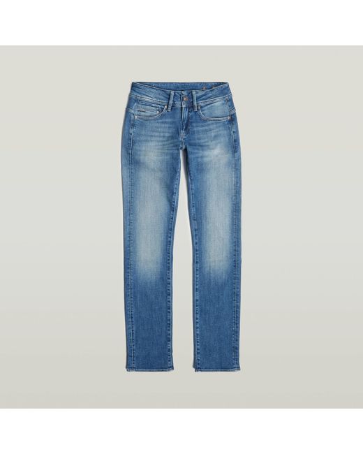 G-Star Blue Midge Slim Straight Jeans