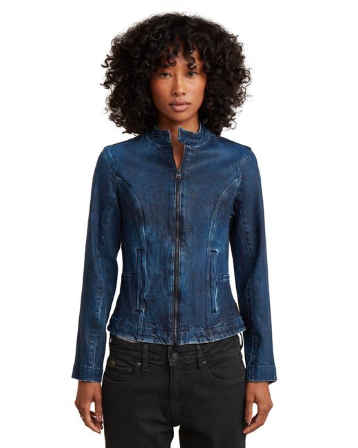 G-Star Blue Moto Slim Overshirt