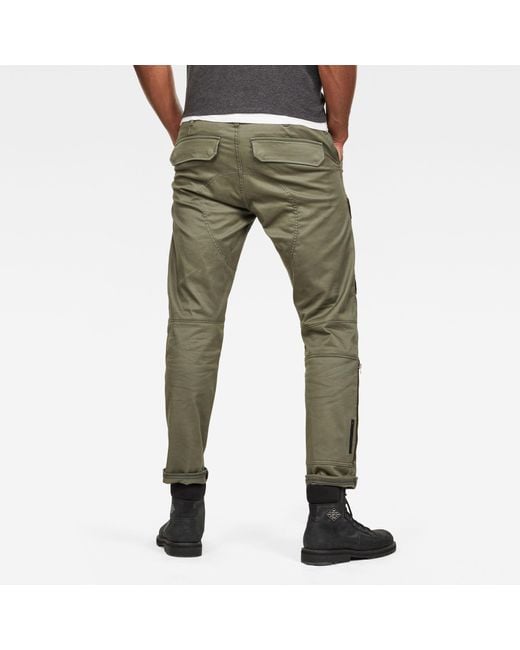 G-Star Green Front Pocket Slim Cargo Pants for men