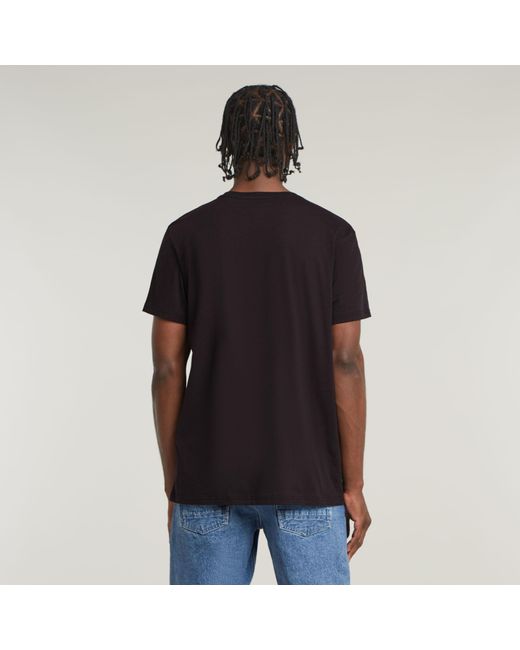 G-Star Finger Print Burger T-Shirt in Black for Men | Lyst
