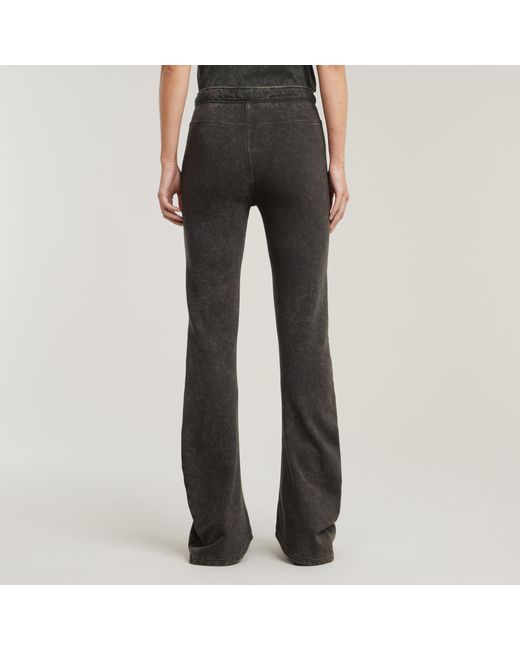 G-Star Extra Long Flared Sweatpant in het Black