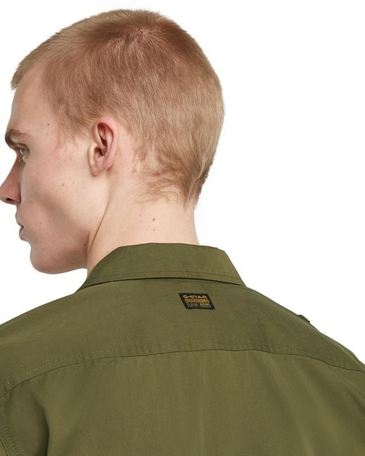 G-Star Green Cargo Pocket Regular Shirt for men