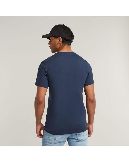 G-Star RAW GRAW Slim T-Shirt in Blue für Herren