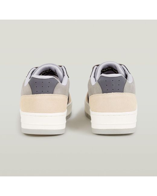 G-Star RAW Brend Lederen Denim Sneakers in het Metallic voor heren