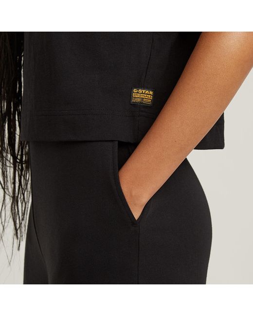 G-Star Double Layer Wide Leg Jumpsuit in het Black