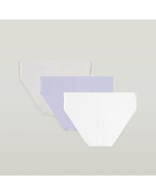 Lot De 3 Culottes Hipster No Vpl G-Star en coloris White