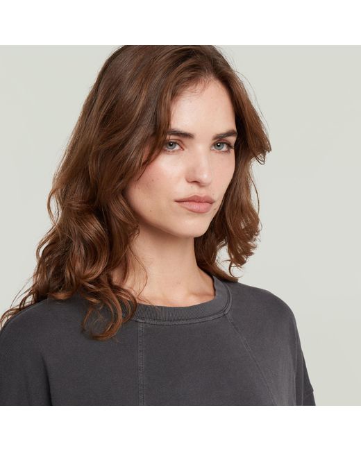 G-Star Washed 3D Mix Oversized T-Shirt in het Gray