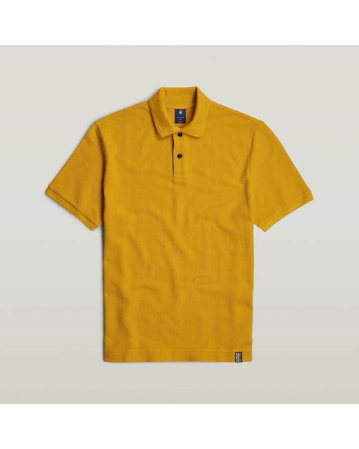 Polo Essential G-Star RAW pour homme en coloris Yellow