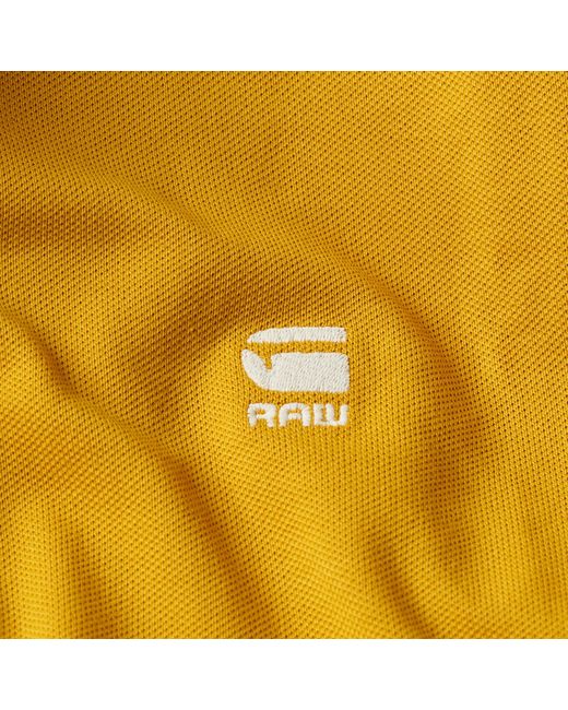 Polo Dunda Slim Stripe G-Star RAW pour homme en coloris Yellow
