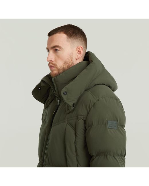 G-Star Green G- Whistler Padded Hooded Parka 2.0 for men