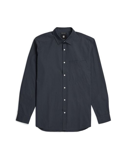 G-Star Blue One Pocket Regular Shirt for men