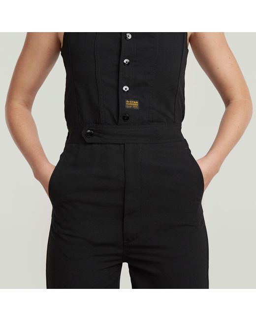 G-Star High Waist Jumpsuit in het Black