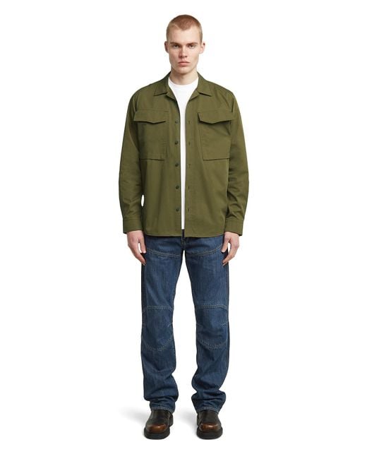 G-Star Green Cargo Pocket Regular Shirt for men