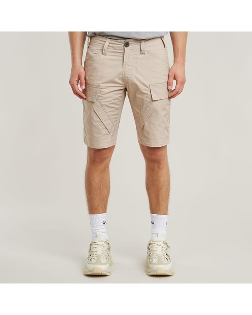 G-Star 3D Regular Cargo Short in het Natural voor heren