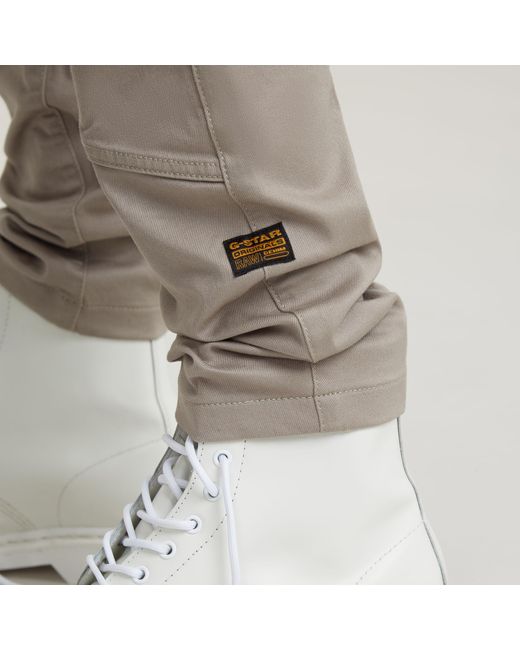 G-Star RAW Zip Pocket 3d Skinny Cargo Broek 2.0 in het Gray voor heren