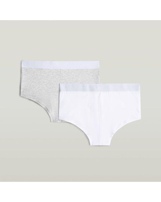 Lot De 2 Shorts Boyfriend G-Star en coloris White