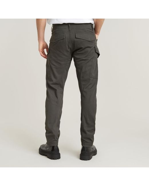 G-Star Gray Cargo Regular Tapered Pants for men